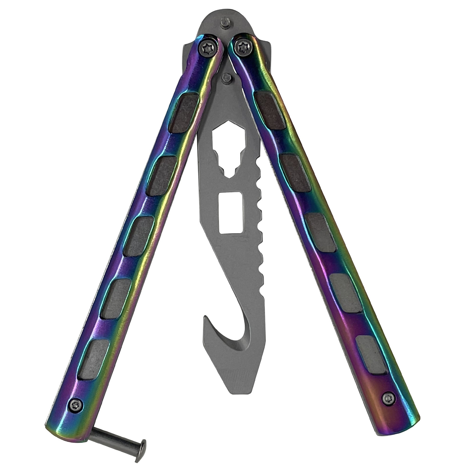 Chameleon Rainbow Butterfly Style Multitool Blade trainer with Case novelty items - Tophatter Daily Deals